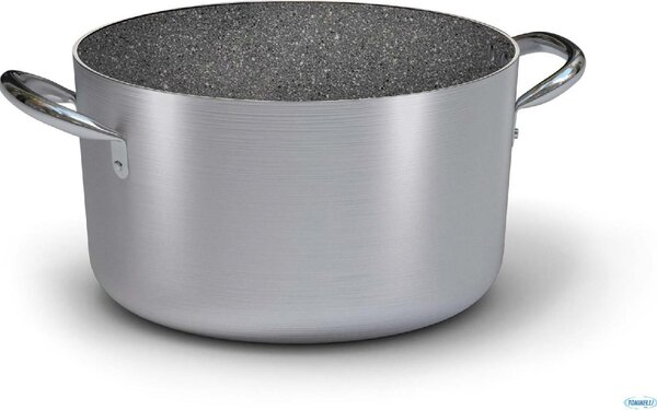 BALLARINI Pentola a Induzione Casseruola Antiaderente 24 cm Serie 6900 Alluminato e Nero - Serie 6900