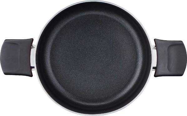LAGOSTINA Pentola a Induzione Casseruola Antiaderente Fonda 2M cm 20 con 2 Manici in Bachelite colore Rosso - Cucina Mediterranea
