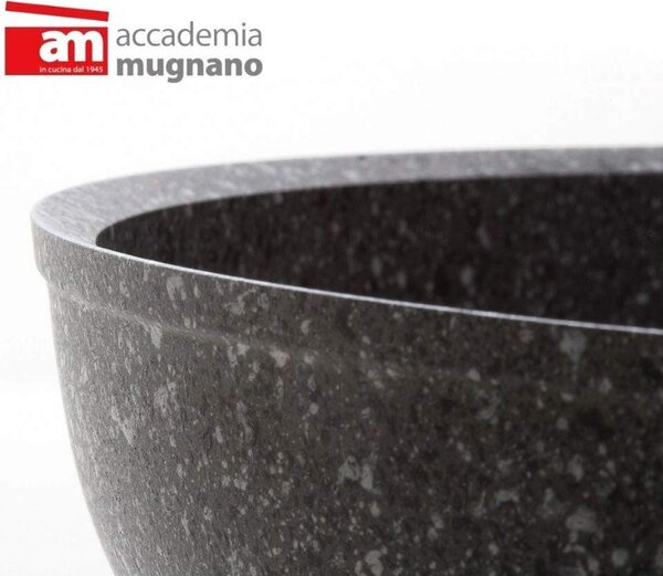 Accademia Mugnano Pentola a Induzione Casseruola Antiaderente cm 16 1 Manico - Cuore Di Pietra