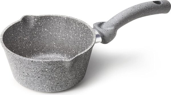 Accademia Mugnano Pentola a Induzione Casseruola Antiaderente cm 16 1 Manico - Cuore Di Pietra