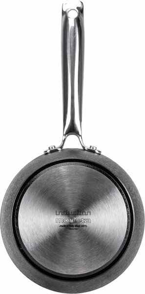 MONETA Pentola a Induzione Casseruola Antiaderente in Alluminio 16 cm colore Nero Armonia Finegres