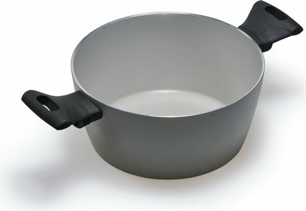 MONETA Pentola a Induzione Casseruola Antiaderente in Alluminio 20 cm colore Grigio Melodia Finegres