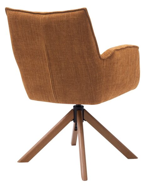 Set di sedie da pranzo arancione in imbottito 2 pz Marilla – Unique Furniture