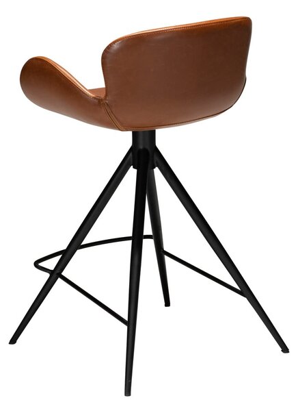 Sedia da bar in similpelle marrone cognac DAN-FORM Danimarca , altezza 87 cm Gaia - DAN-FORM Denmark