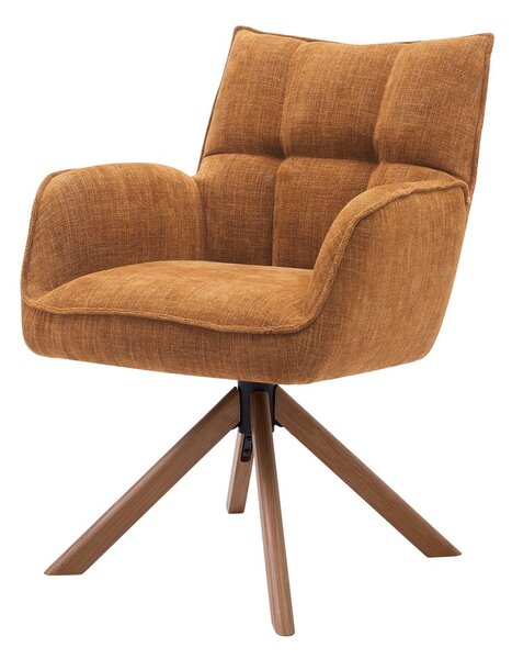 Set di sedie da pranzo arancione in imbottito 2 pz Marilla – Unique Furniture