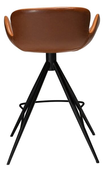 Sedia da bar in similpelle marrone cognac DAN-FORM Danimarca , altezza 87 cm Gaia - DAN-FORM Denmark