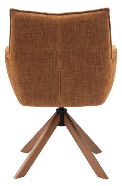 Set di sedie da pranzo arancione in imbottito 2 pz Marilla – Unique Furniture