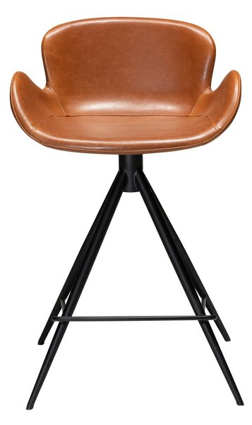 Sedia da bar in similpelle marrone cognac DAN-FORM Danimarca , altezza 87 cm Gaia - DAN-FORM Denmark