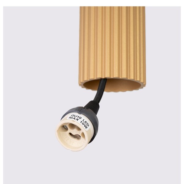 Lampadario dorato Gleam – Sollux