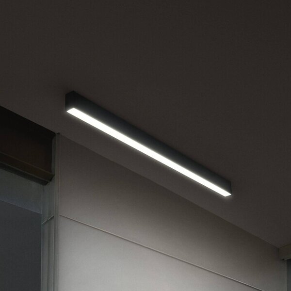 OSRAM plafoniera LED Office line Cuboid nera 4000 K dimmerabile Cuboid,, Nero, Studio / Ufficio, Alluminio, Moderno