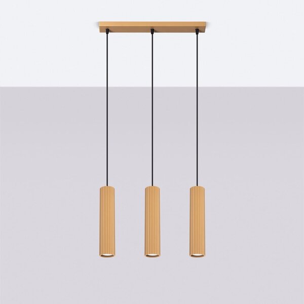 Lampadario dorato Gleam – Sollux