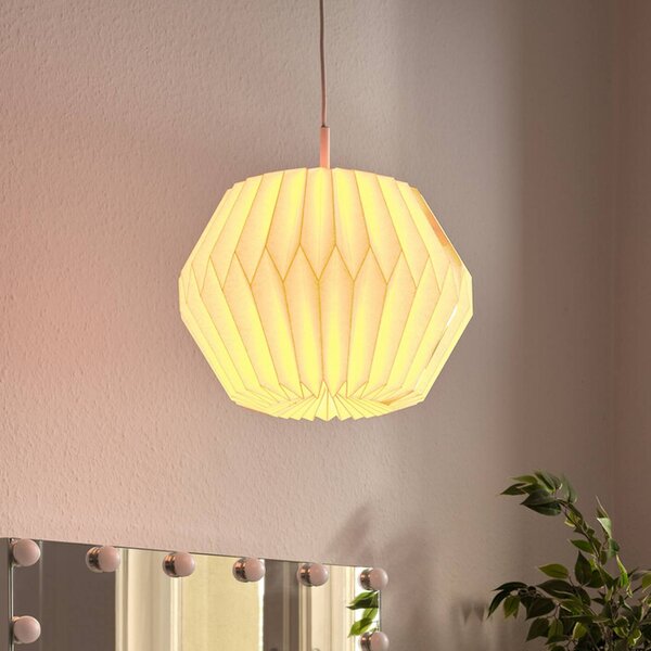 OSRAM Lampada a sospensione Decor Paper Gem, dimmerabile, Bianco / Opale, Soggiorno / Sala da pranzo, Carta / Lunolit / Lunopal, Lampada a sospensione