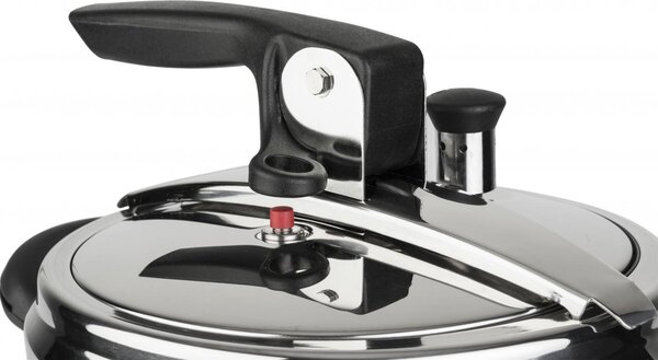BARAZZONI Pentola a Pressione per Induzione in Acciaio Inox 5 Litri cm 22 2 Manici - Amelia