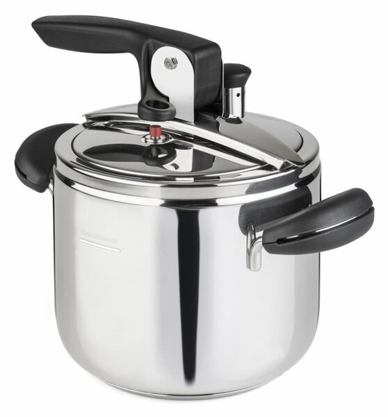 BARAZZONI Pentola a Pressione per Induzione in Acciaio Inox 3.5 Litri cm 18 2 Manici - Amelia
