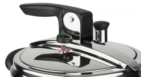 BARAZZONI Pentola a Pressione per Induzione in Acciaio Inox 3.5 Litri cm 18 2 Manici - Amelia