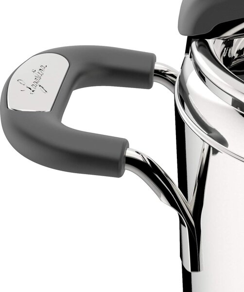 LAGOSTINA Pentola a Pressione per Induzione in Acciaio Inox 7 Litri cm 22 2 Manici - Briosa Lagoeasy'up