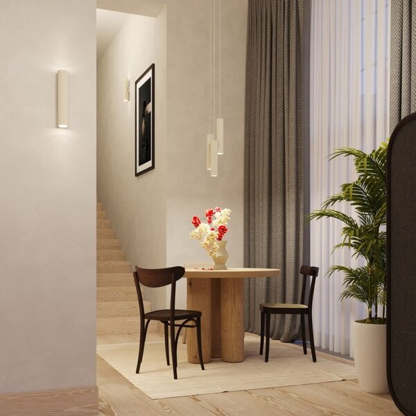 Lampadario color crema ø 19,5 cm Castro – Sollux