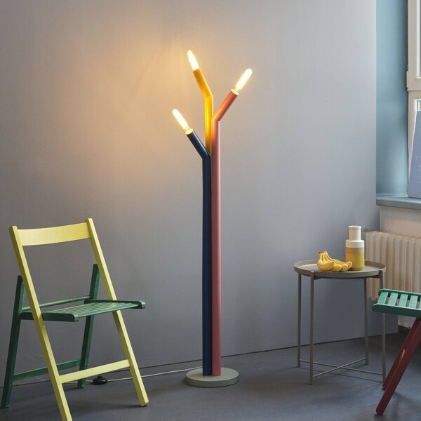 OSRAM Lampada da terra Decor Straw, Multicolore, Soggiorno / Sala da pranzo, Metallo, Moderno, Lampada da terra