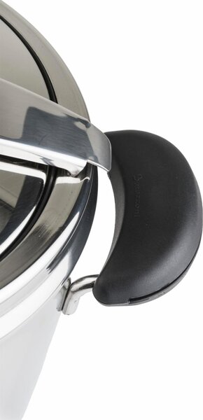 BARAZZONI Pentola a Pressione per Induzione in Acciaio Inox 7 Litri cm 22 2 Manici - Amelia