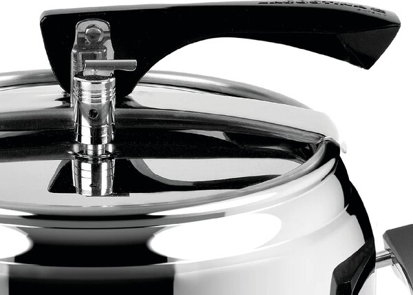 LAGOSTINA Pentola a Pressione per Induzione in Acciaio Inox 9 Litri cm 24 2 Manici - La Classica Lagofusion