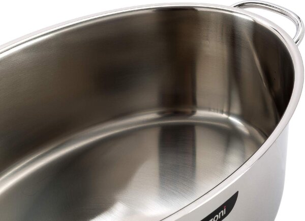BARAZZONI Pentola Casseruola Acciaio Inox Ovale cm 32 - Bonita