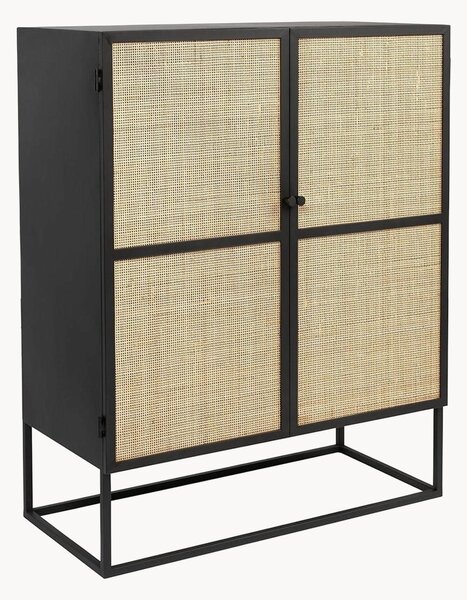 Credenza alta in rattan Guuji