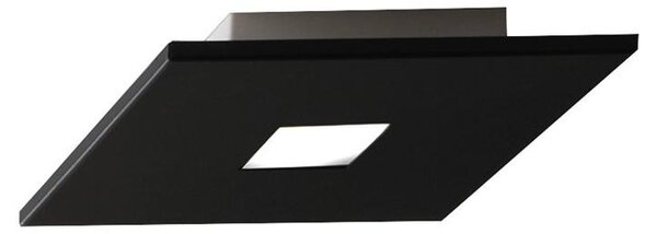Plafoniera Contemporanea Sparta Metallo Nero 1 Luce Gx53