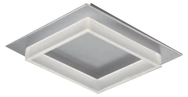 Plafoniera LED Square I 50cm argento