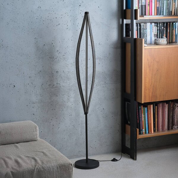 OSRAM Lampada da terra a LED Decor Flat Felt, Alluminio / Grigio / Zincato, Soggiorno / Sala da pranzo, Alluminio, Moderno, Lampada LED da terra