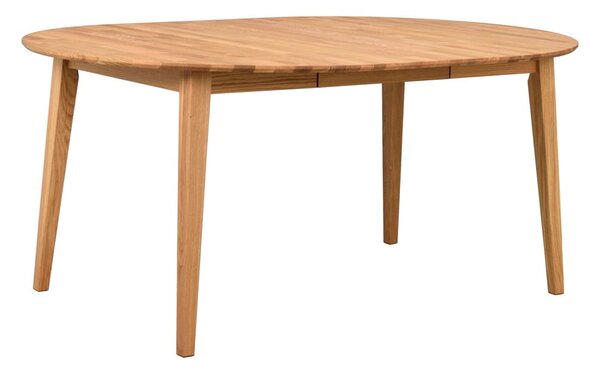 Tavolo da pranzo rotondo pieghevole in legno di quercia in colore naturale ø 120 cm Filippa - Rowico