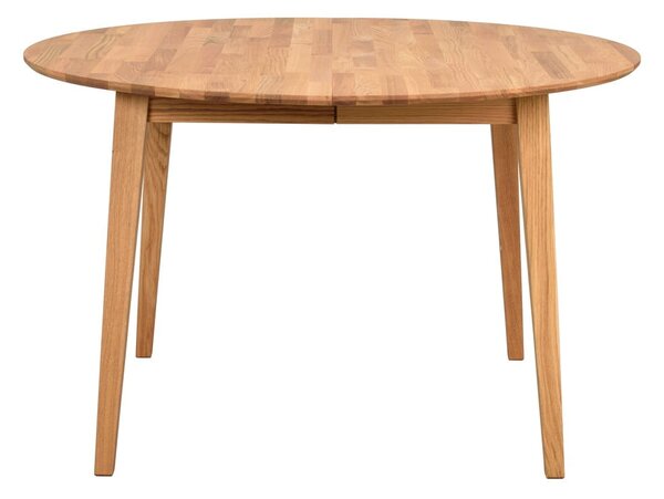 Tavolo da pranzo rotondo pieghevole in legno di quercia in colore naturale ø 120 cm Filippa - Rowico