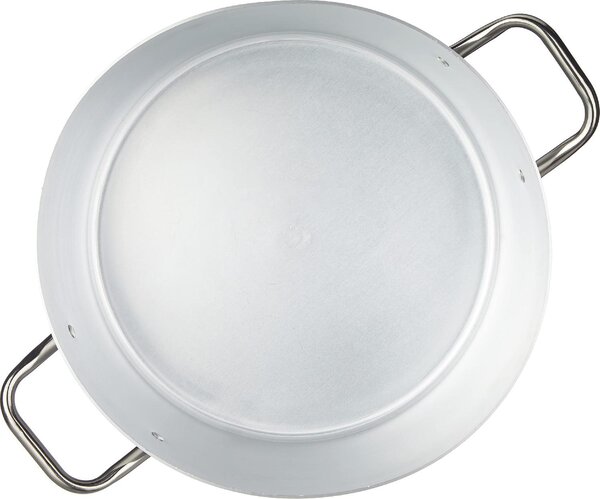 Pentole Agnelli Pentola Casseruola Alta in Alluminio Puro 2 Manici cm 40 - Linea Alluminio