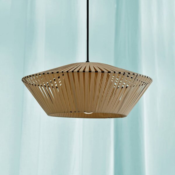 OSRAM Lampada a sospensione Decor Stripes, dimmerabile, Crema / Ambra, Soggiorno / Sala da pranzo, Tessuto / Stoffa / Seta, Lampada a sospensione