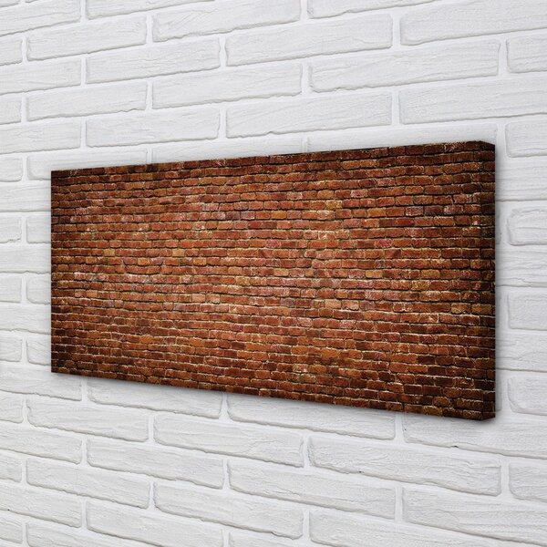 Quadro su tela Vintage muro di mattoni 100x50 cm