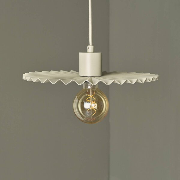 OSRAM Lampada a sospensione Decor Plissee, dimmerabile, Crema / Ambra, Soggiorno / Sala da pranzo, Metallo, Moderno, Lampada a sospensione