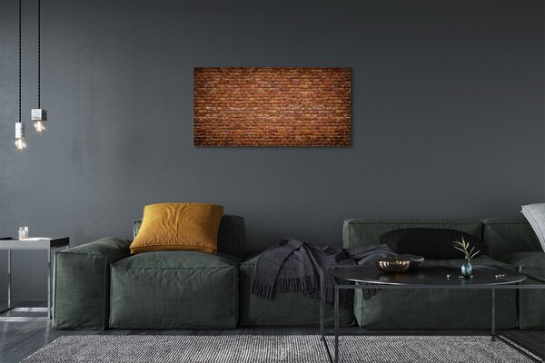 Quadro su tela Vintage muro di mattoni 100x50 cm