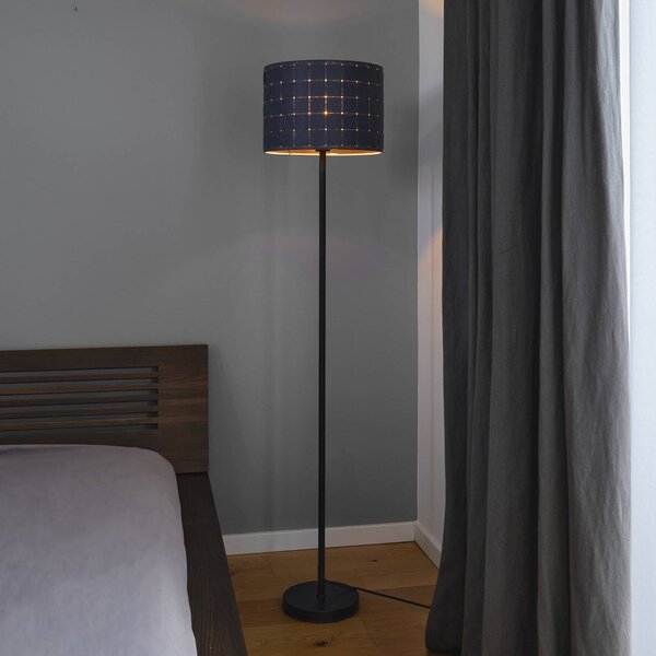 OSRAM Lampada da terra Decor Felt Weaving, Alluminio / Grigio / Zincato, Soggiorno / Sala da pranzo, Tessuto / Stoffa / Seta, Lampada da terra