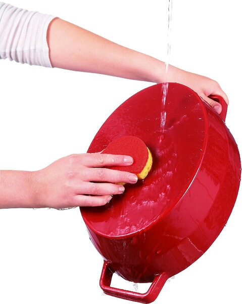 Pyrex Pentola Casseruola in Ghisa Cocotte Ovale 38.5 X 27.5 X 15 cm con Coperchio