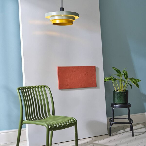 OSRAM Lampada a sospensione Decor Layers, dimmerabile, Verde, Cucina, Metallo, Moderno, Lampada a sospensione