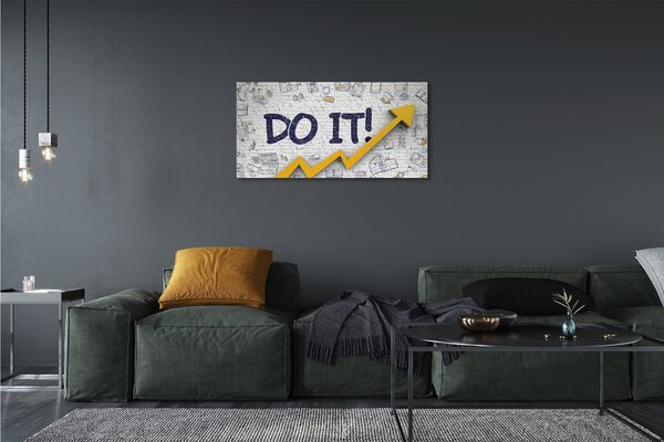 Quadro su tela Ad esso iscrizione 100x50 cm