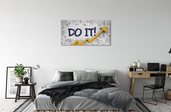 Quadro su tela Ad esso iscrizione 100x50 cm