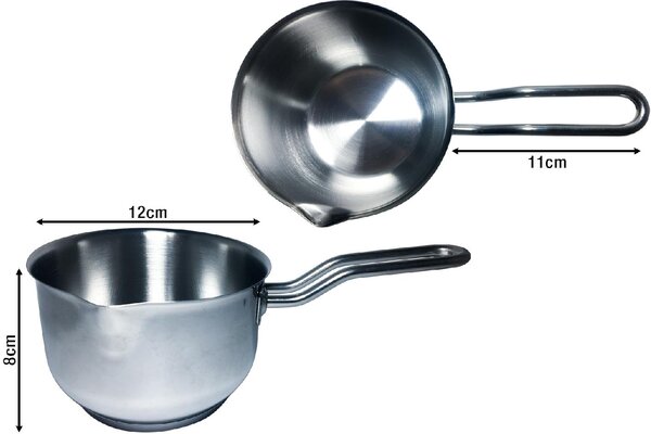 Borella Pentola Casseruola Conica in Acciaio Inox cm 12 - Alice