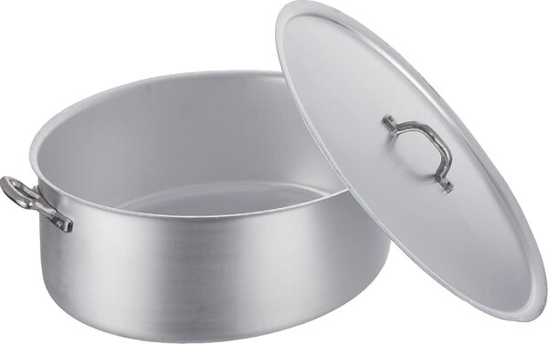 Pentole Agnelli Pentola Casseruola Ovale con Coperchio cm 36 - Family