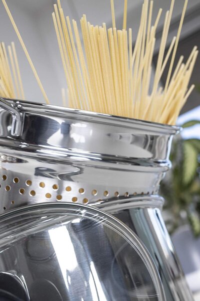 BARAZZONI Pentola Cuoci Pasta Pastaiola in Acciaio Inox cm 22 con Cestello Scolapasta - Cuoci e Vedi