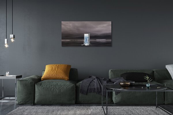 Quadro su tela Cielo della porta del mare 100x50 cm