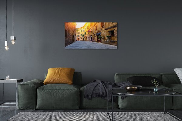 Quadro su tela Edifici in Italy Street 100x50 cm