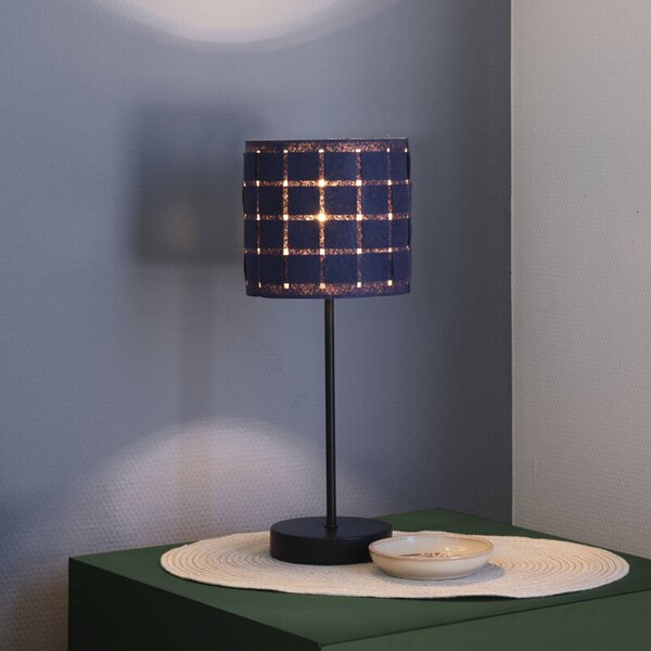OSRAM Lampada da tavolo Decor Felt Weaving, Alluminio / Grigio / Zincato, Soggiorno / Sala da pranzo, Tessuto / Stoffa / Seta, Lampada da tavolo