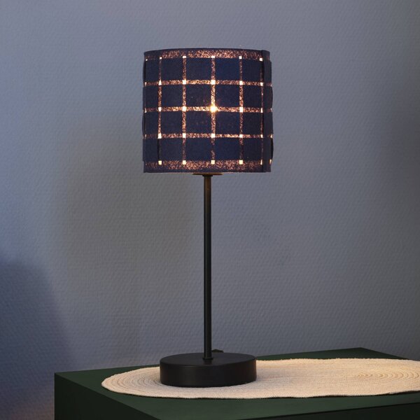 OSRAM Lampada da tavolo Decor Felt Weaving, Alluminio / Grigio / Zincato, Soggiorno / Sala da pranzo, Tessuto / Stoffa / Seta, Lampada da tavolo