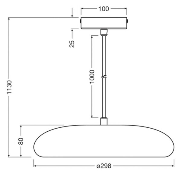 OSRAM Lampada a sospensione Decor Plaster Pure, dimmerabile, Bianco / Opale, Soggiorno / Sala da pranzo, Gesso / Argilla, Lampada a sospensione