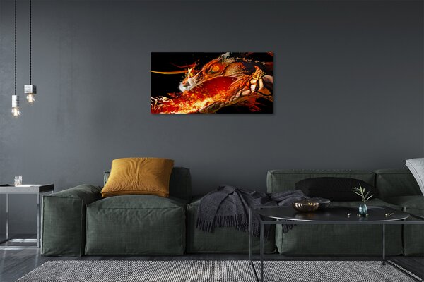 Quadro su tela Un bracciante drago 100x50 cm